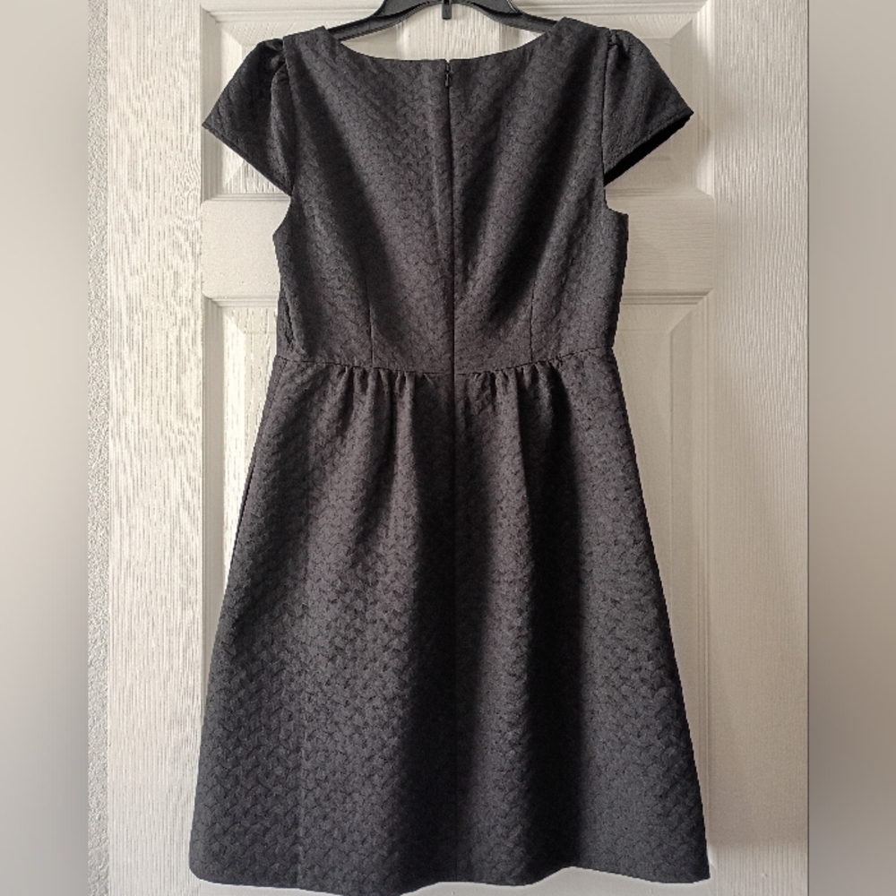 Anthropologie HD In Paris Black Textured Empress Dress with Pockets - Picture 6 of 14